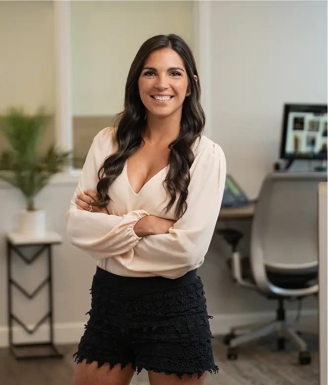 Client relationship specialist Alyssa Shimman in the SD Capital office