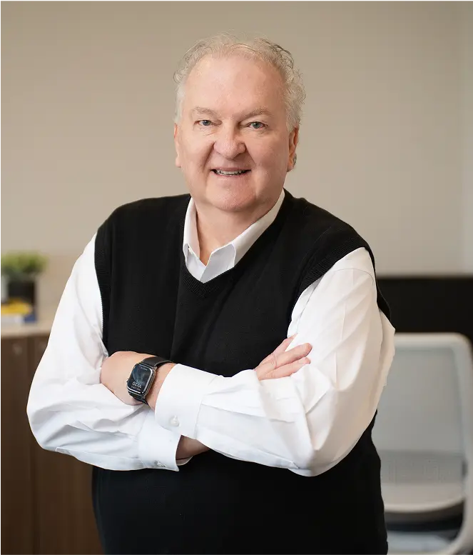 Financial advisor James E. Bunke in the SD Capital office