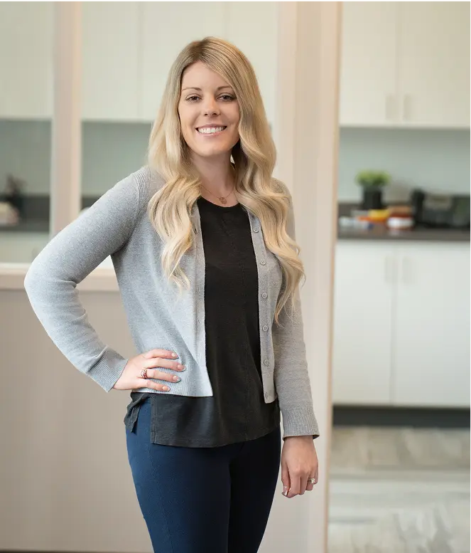 SD Capital team member Jennifer Ottney in the office